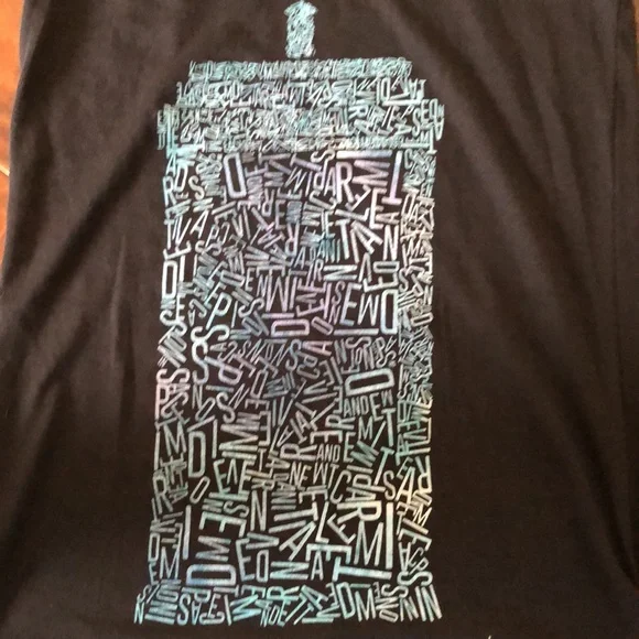 Ripple junction | Doctor Who Letters muscle tank top - Picture 5 of 7